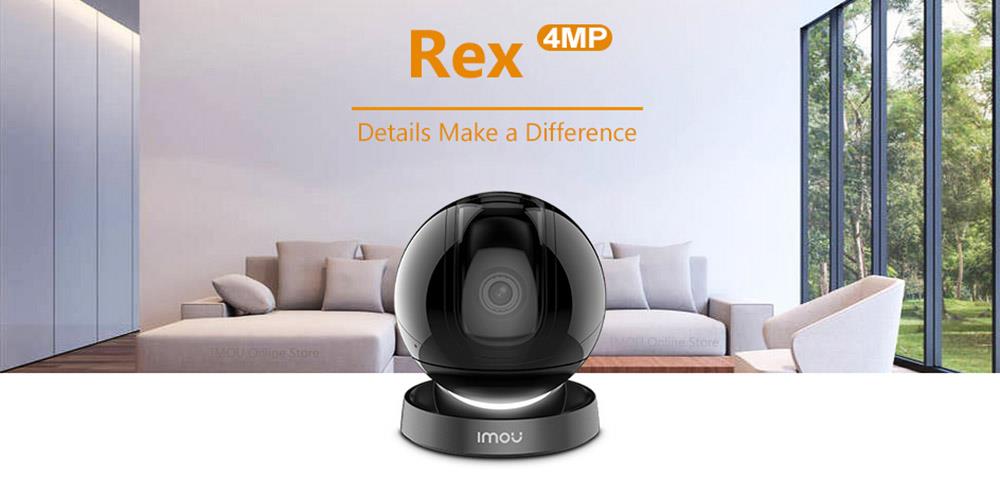 Imou REX 4MP Wifi IP Camera 360 Indoor AI Human Detection Camera Night Vision PTZ Surveillance Camera Smart Home