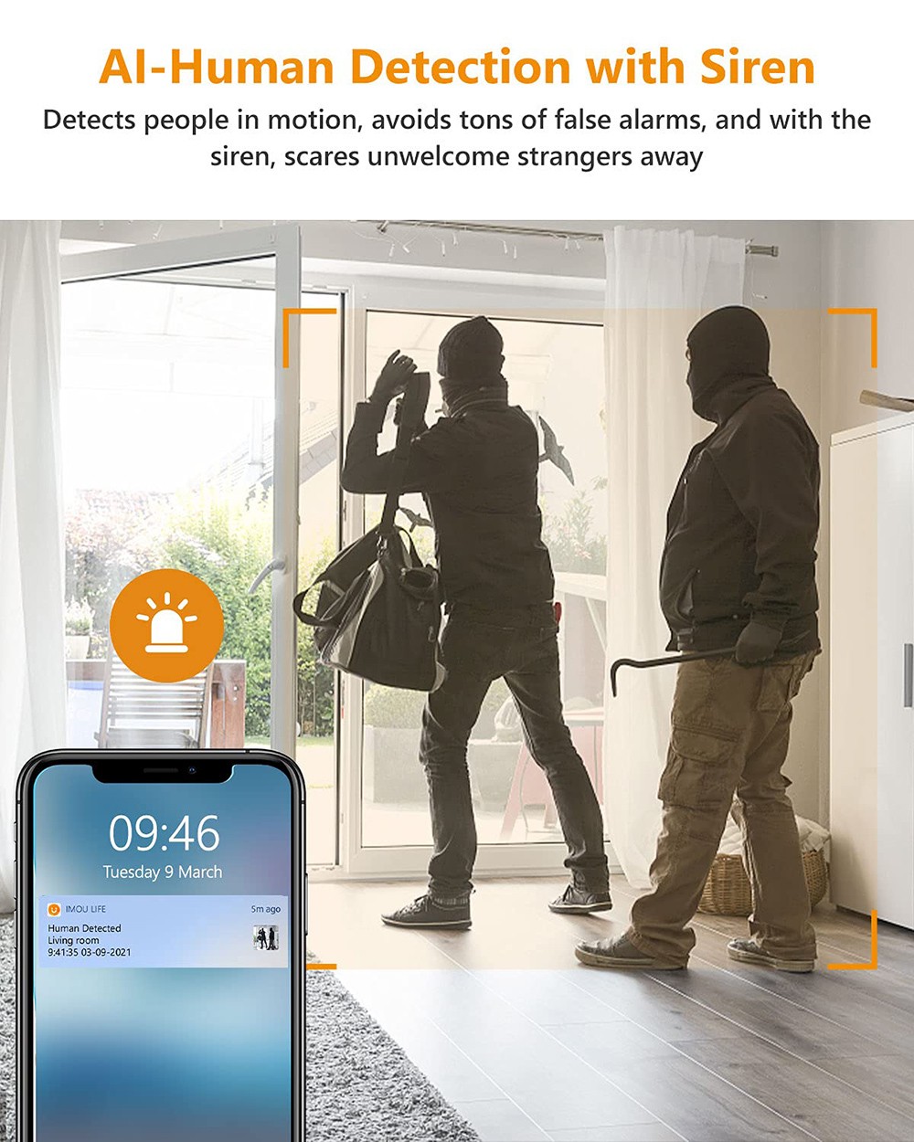 Imou Ranger 2C 2MP Home Wifi 360 Camera Human Detection Night Vision Baby Security Surveillance Wireless IP Camera