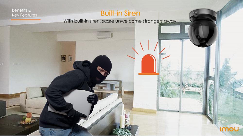 Imou Ranger 2S Wifi IP Camera 360 Indoor AI Human Detection Camera Night Vision PTZ Surveillance Camera Smart Home