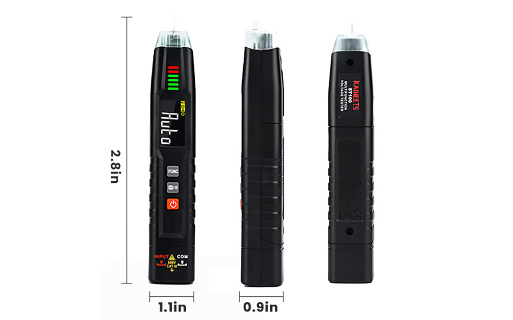 KAIWEETS ST100 Smart Pen Multimeter Digital Voltage Tester DC/AC Non-Contact Voltage Tester with Smart Auto Mode