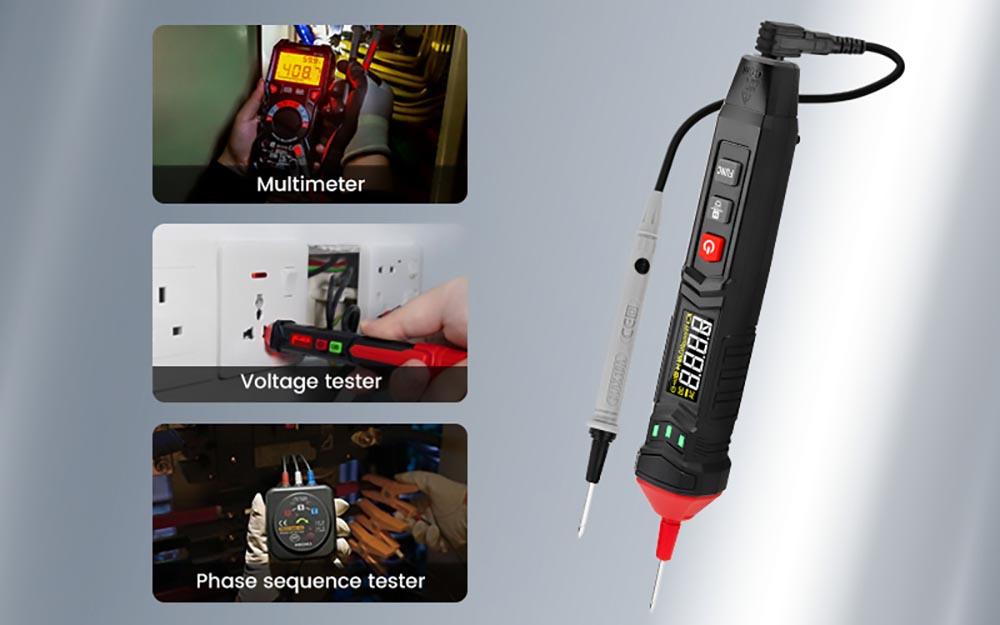 KAIWEETS ST120 Smart Pen Multimeter Digital Voltage Tester DC/AC Non-Contact Voltage Tester with Smart Auto Mode