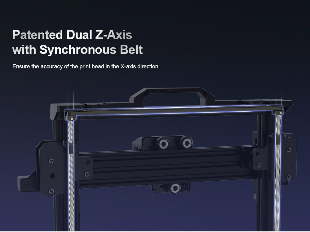 MINGDA Magician Max Modular FDM 3D Printer, Auto Leveling, Double Gears Direct Extrusion, Printing Size 320*320*400mm