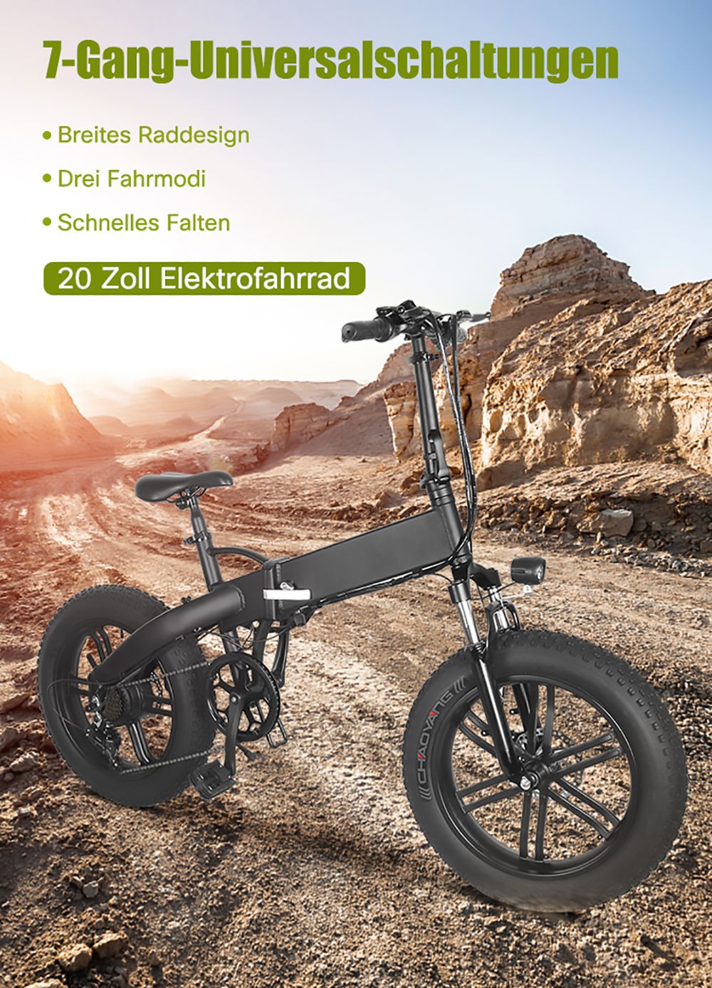 Mankeel MK012 Folding E-bike 7-Speed with Dual Disc Brakes 20'' Tires 10Ah Battery 40-50 Range