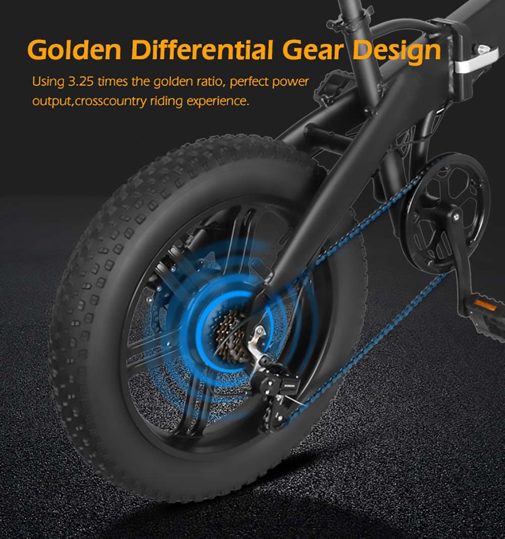 Mankeel MK012 Folding E-bike 7-Speed with Dual Disc Brakes 20'' Tires 10Ah Battery 40-50 Range