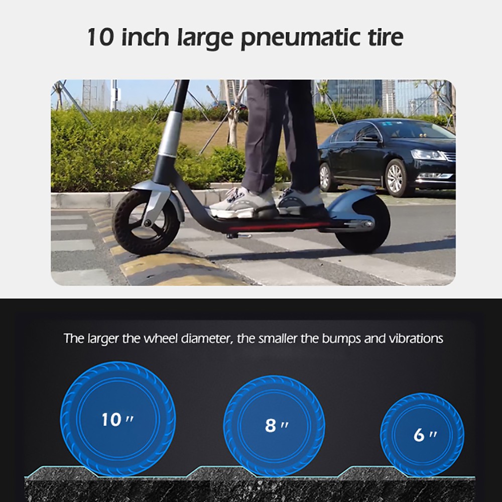 Mankeel Silver Wings Electric Scooter 10'' Tires 9Ah Battery 35km Range 120kg Max Load