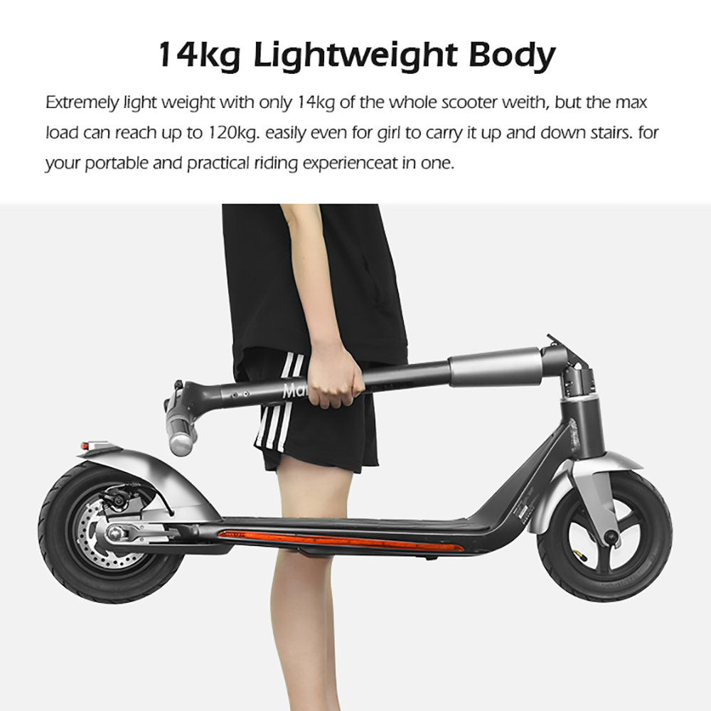 Mankeel Silver Wings Electric Scooter 10'' Tires 9Ah Battery 35km Range 120kg Max Load