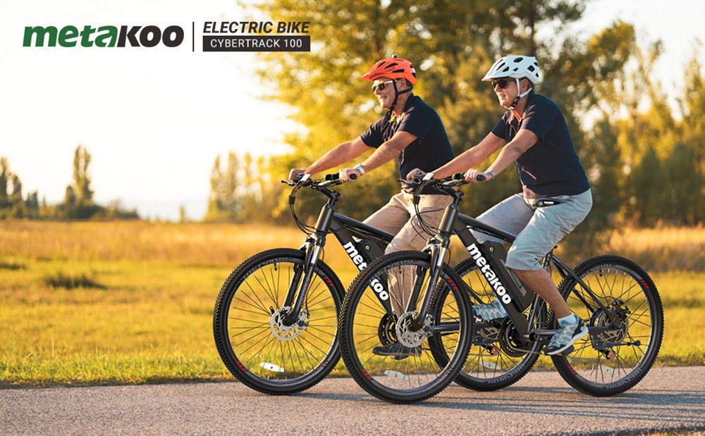 Metakoo C100 Mountain E-bike 26'' Tires 36V 350W BAFANG Motor 10.4Ah Battery 32km/h Max Speed Shimano 21 Speed Gear