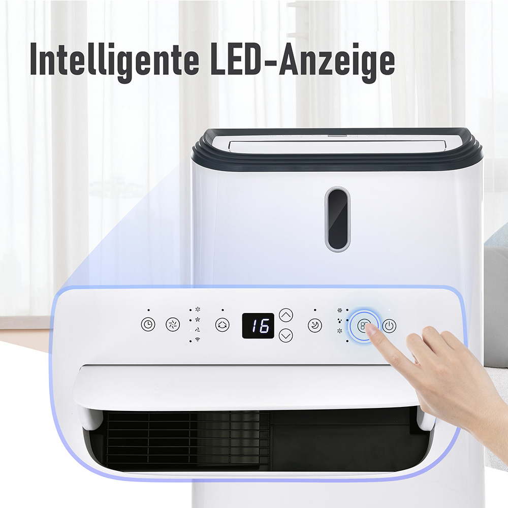 Mobile Air Conditioner 12,000 BTU/h with Remote Control App Control, Dehumidification, Ventilation Function up to 100 m³