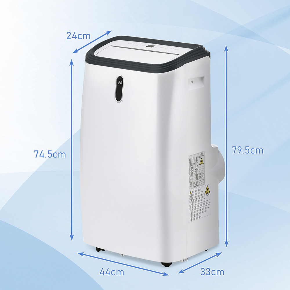 Mobile Air Conditioner 12,000 BTU/h with Remote Control App Control, Dehumidification, Ventilation Function up to 100 m³