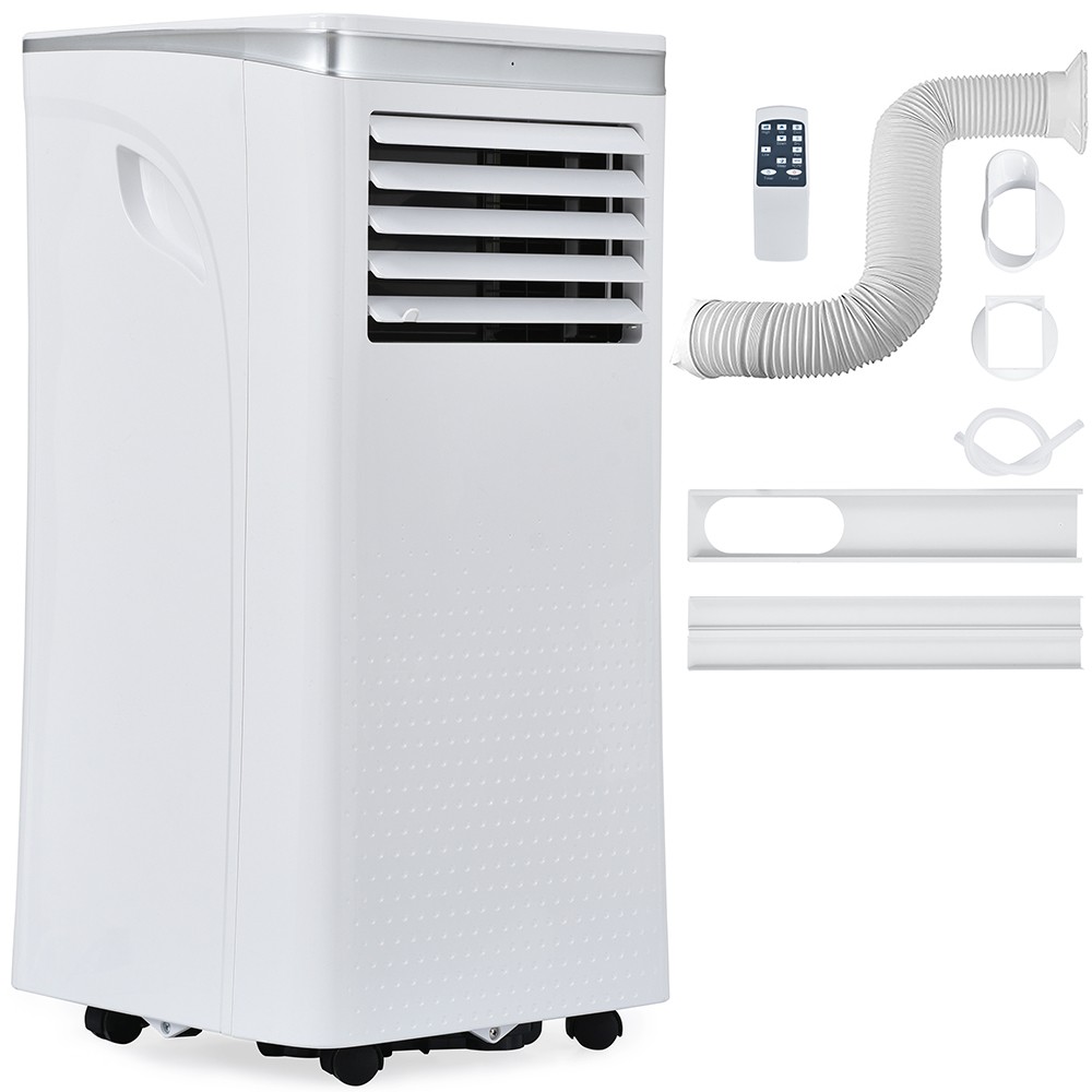 Mobile Air Conditioner 9,000 BTU/h with Dehumidification Exhaust Air Function for Rooms up to 100 m³ 24-hour Timer