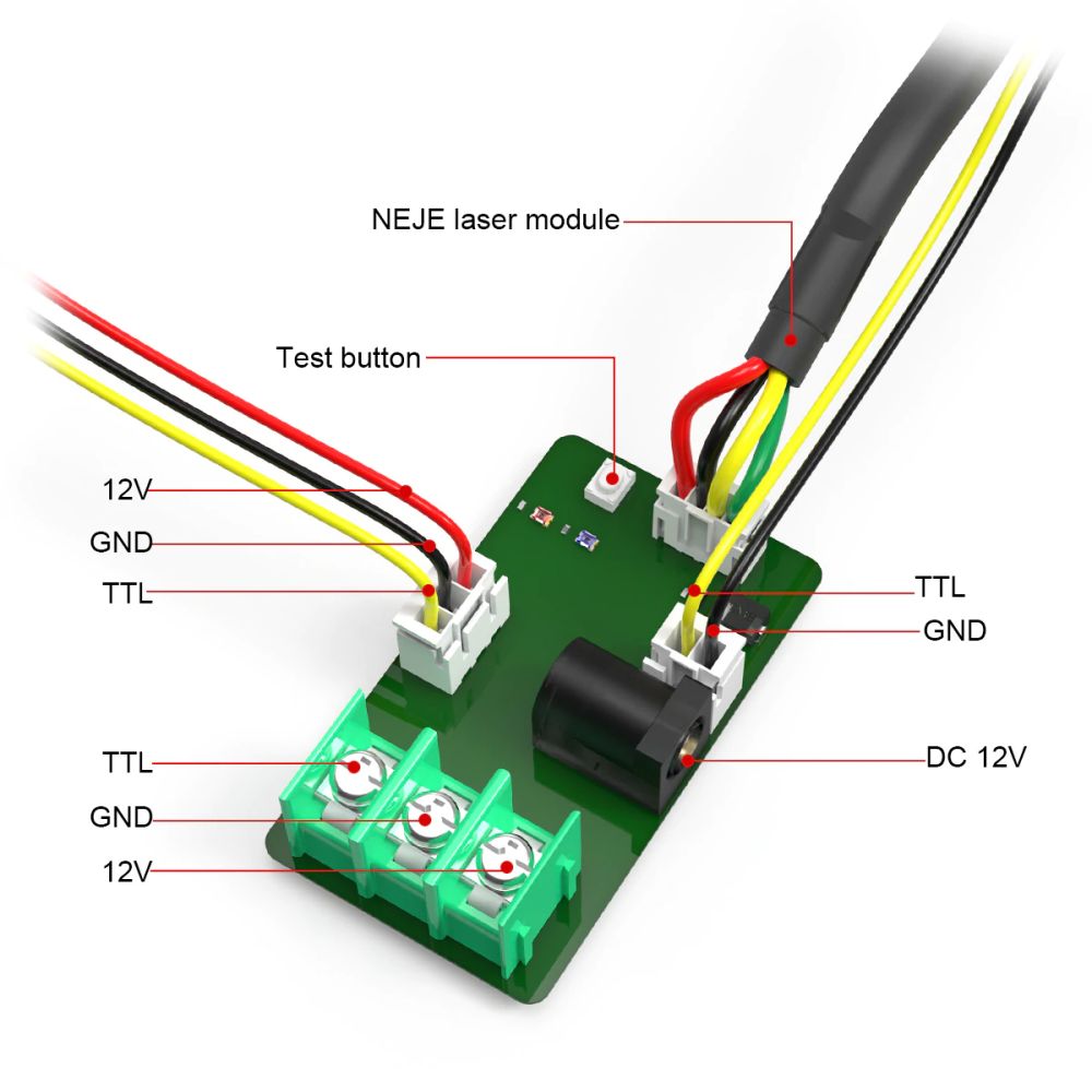 NEJE A40640 Engraving Module, 10W Output Power, FAC Tech 2 x Beam, Suitable for NEJE 3 Plus, Max, Pro Engraving Machine