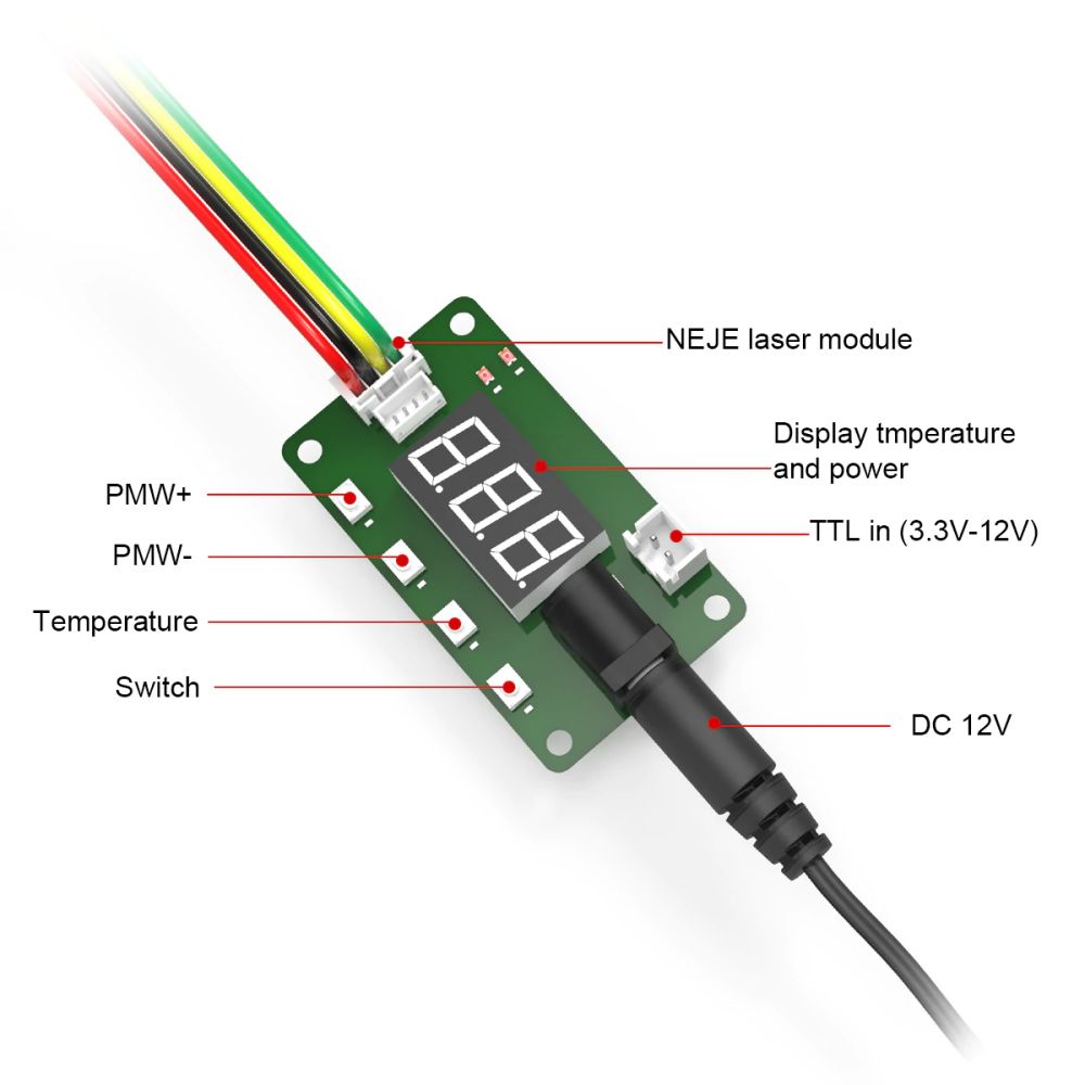 NEJE A40640 Engraving Module, 10W Output Power, FAC Tech 2 x Beam, Suitable for NEJE 3 Plus, Max, Pro Engraving Machine