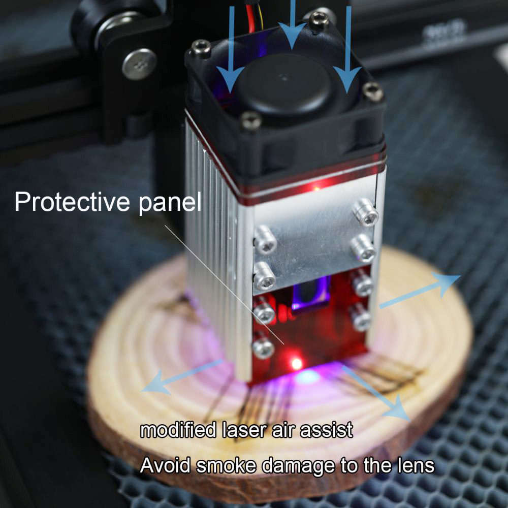 NEJE N40630 Laser Module Head Kit TTL 450nm Blue Light for Professional CNC Router Laser Engraver Wood Cutting Engraving