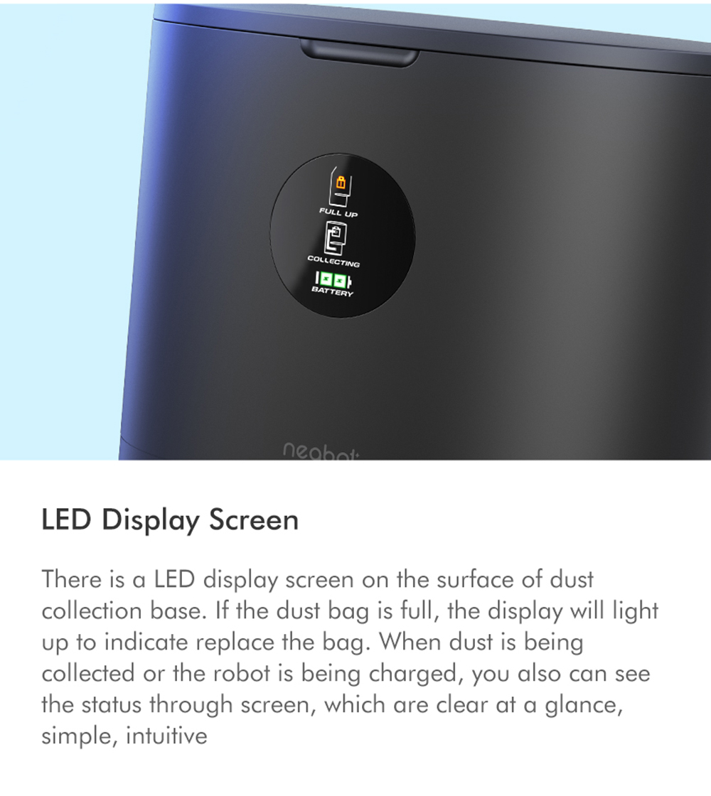 Neabot N2 Robot Vacuum with Self-Emptying Wi-Fi Connected Compatible with Alexa Lidar Navigation Sweep Mop Vacuum 3 in 1