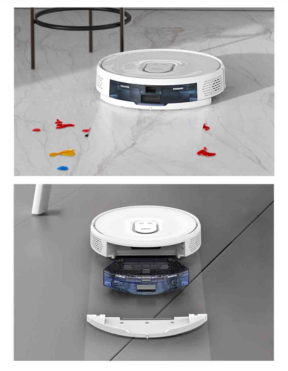 Neabot Q11 Robot Vacuum Cleaner 4000Pa Strong Suction Self Emptying Robotic Vacuum, Wi-Fi / Bluetooth Connectivity