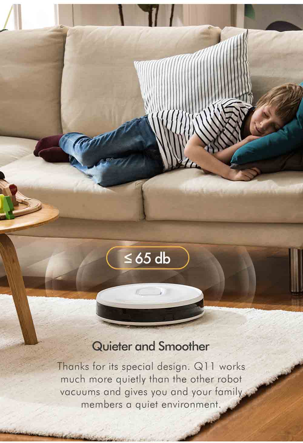 Neabot Q11 Robot Vacuum Cleaner 4000Pa Strong Suction Self Emptying Robotic Vacuum, Wi-Fi / Bluetooth Connectivity