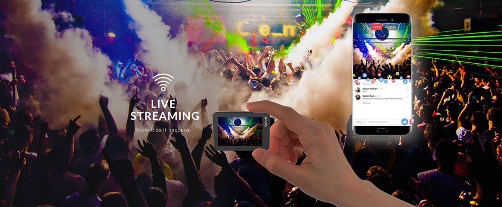 SJCAM SJ0 Pro Sports & Action Camera 4K/60FPS Sony IMX Sensor Waterproof up to 10m, 2.33'' IPS Touch Screen - Black