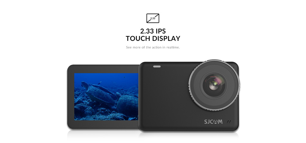 SJCAM SJ0 Pro Sports & Action Camera 4K/60FPS Sony IMX Sensor Waterproof up to 10m, 2.33'' IPS Touch Screen - Black