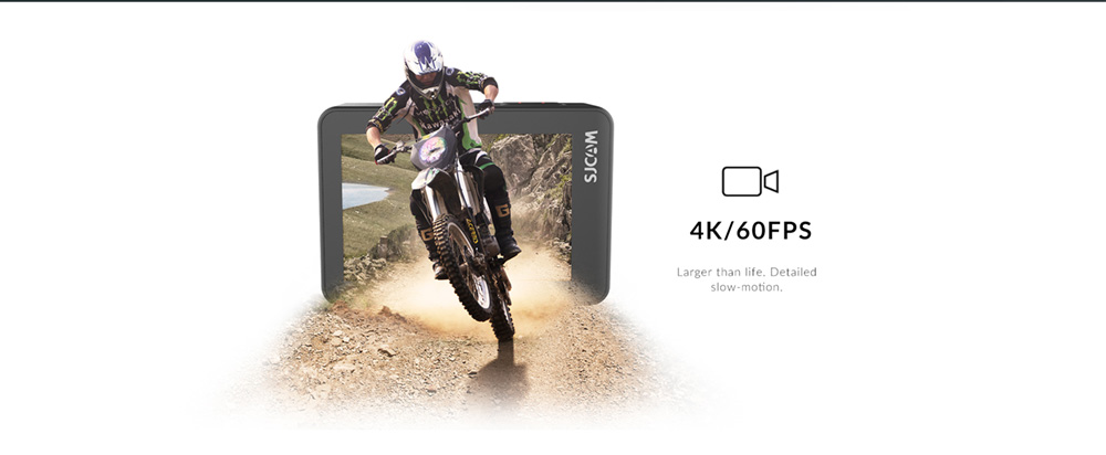 SJCAM SJ0 Pro Sports & Action Camera 4K/60FPS Sony IMX Sensor Waterproof up to 10m, 2.33'' IPS Touch Screen - Blue