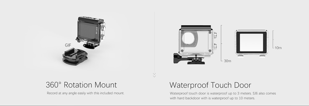 SJCAM SJ6 Legend Sports & Action Camera 4K/24FPS Waterproof, WiFi Remote Control 2.0'' LCD Touch Screen - Black 25 SJCAM SJ6 Legend Sports & Action Camera 4K/24FPS Waterproof, WiFi Remote Control 2.0'' LCD Touch Screen - Black