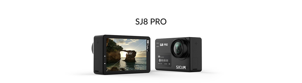 SJCAM SJ8Pro Sports & Action Camera 4K/60FPS Waterproof, WiFi Remote Control Sports DV FPV Camera - Black