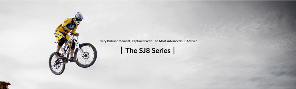 SJCAM SJ8Pro Sports & Action Camera 4K/60FPS Waterproof, WiFi Remote Control Sports DV FPV Camera - Black