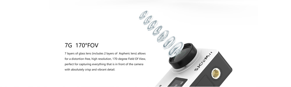 SJCAM SJ8Pro Sports & Action Camera 4K/60FPS Waterproof, WiFi Remote Control Sports DV FPV Camera - Black