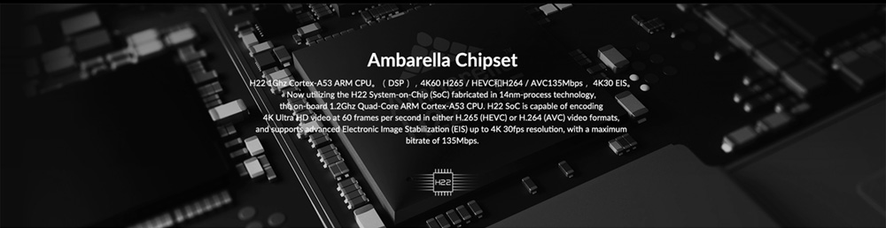 SJCAM SJ8Pro Sports & Action Camera 4K/60FPS Waterproof, WiFi Remote Control Sports DV FPV Camera - Black