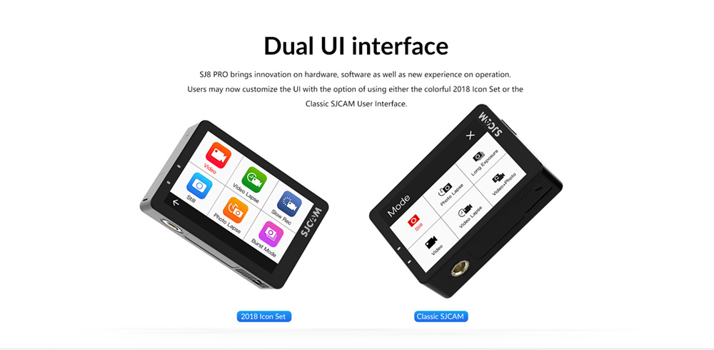 SJCAM SJ8Pro Sports & Action Camera 4K/60FPS Waterproof, WiFi Remote Control Sports DV FPV Camera - Black