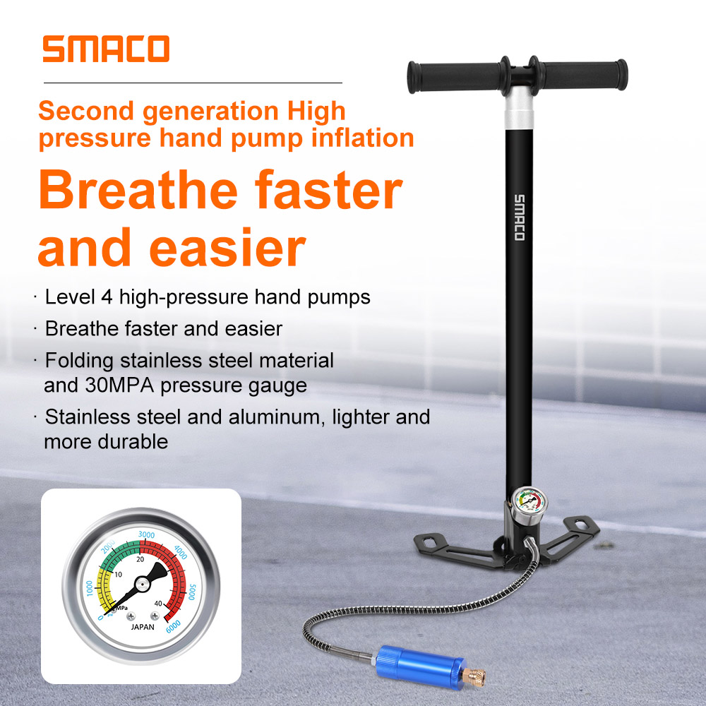 SMACO Diving Cylinder Inflator High Pressure Hand Pump