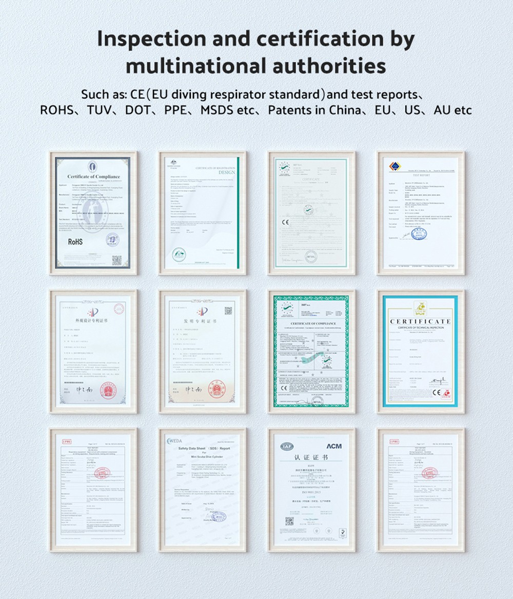 SMACO S300-A7 0.5L Mini Scuba Diving Tank 5-7 Minutes Using Time With Refill Adapter - Green 14 SMACO S300 0.5L Mini Scuba Diving Tank 5-7 Minutes Using Time with Refill Adapter - Green