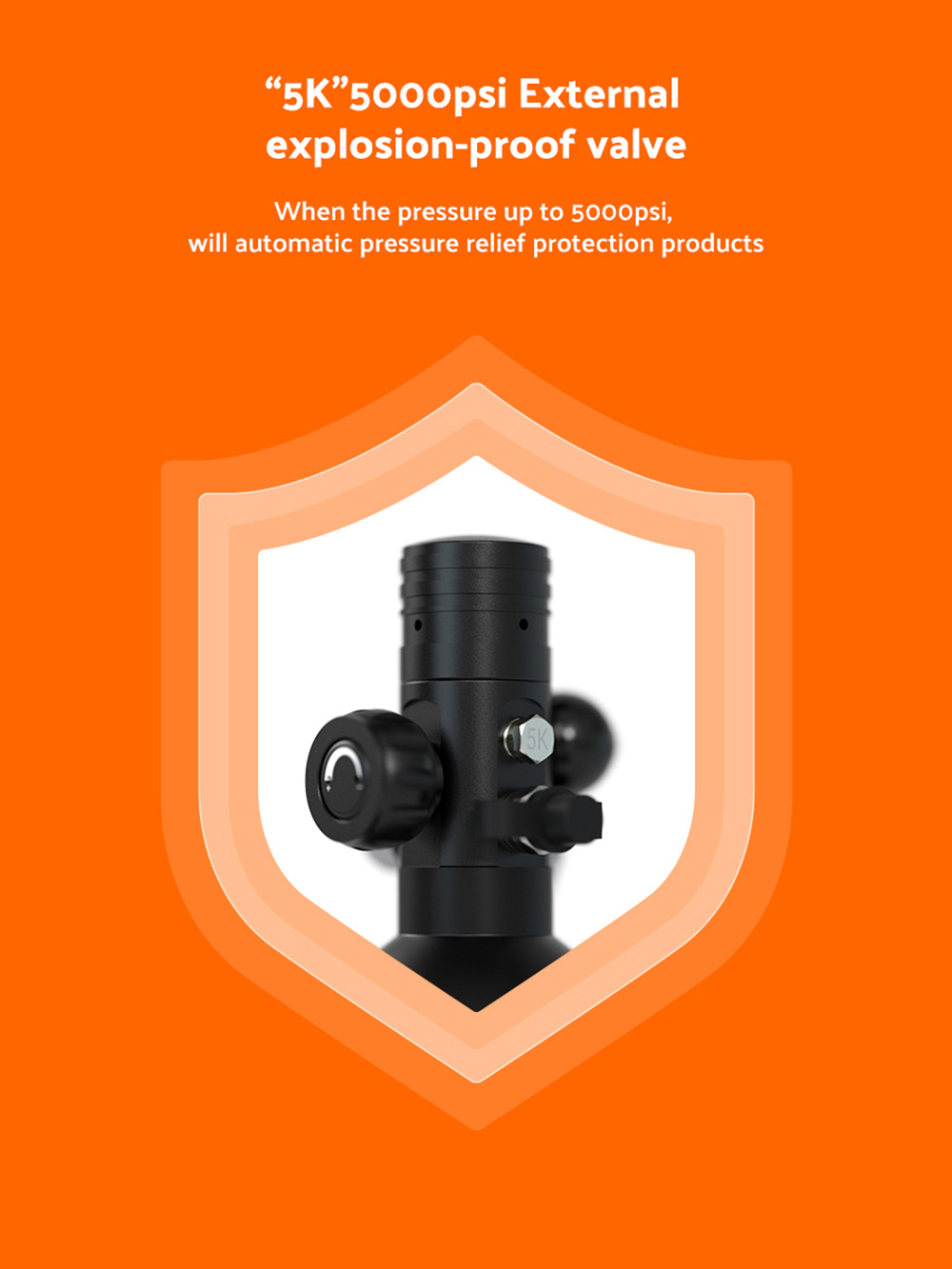 SMACO S400 Plus 1L Mini Scuba Diving Tank for 15-20 Minutes Using Time Lightweight and Portable Diving Set - Black