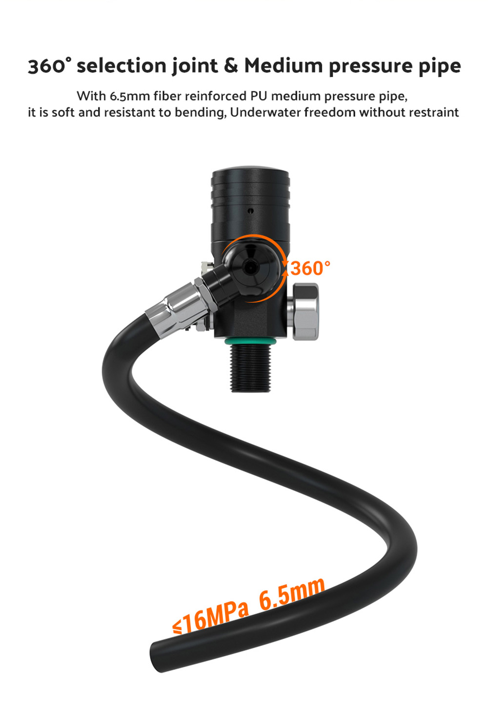 SMACO S400 Plus 1L Mini Scuba Diving Tank for 15-20 Minutes Using Time Lightweight and Portable Diving Set - Green