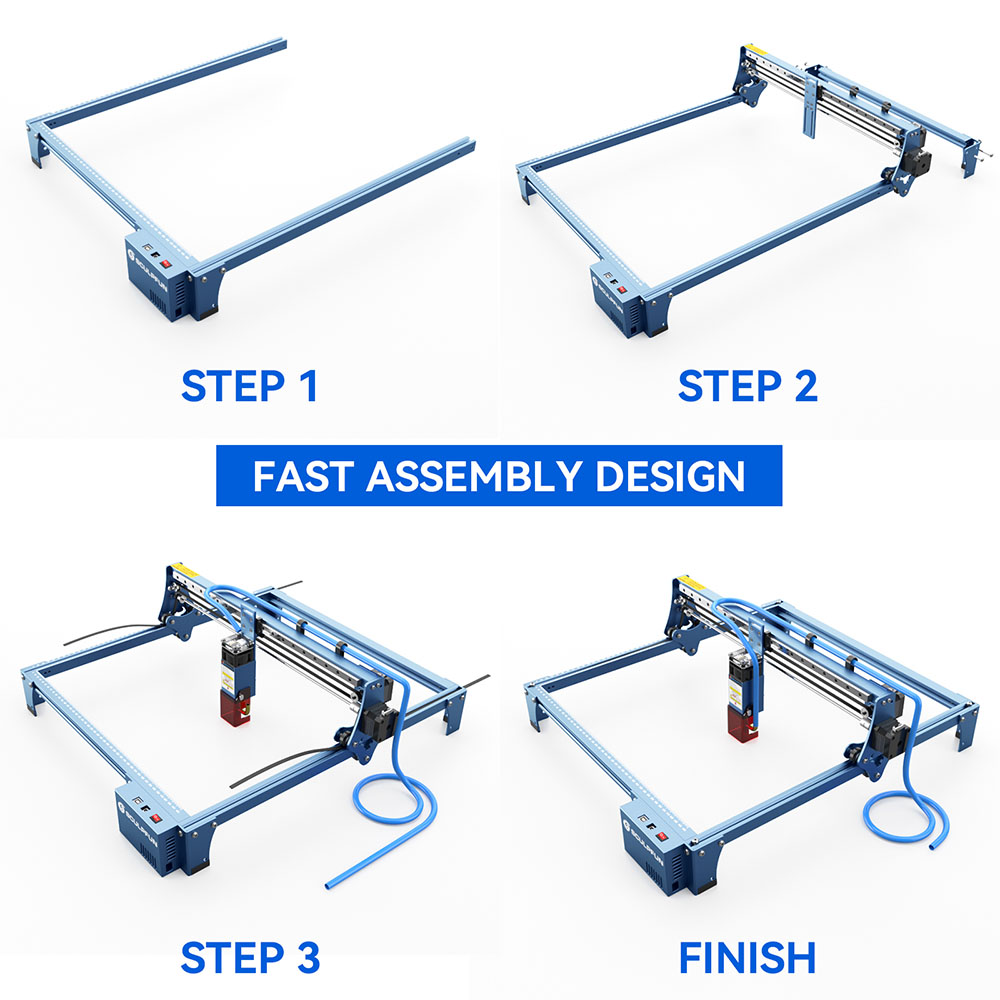 Sculpfun S10 Laser Engraver Full-Metal CNC Laser Engraving Machine 10W High Precision Engraving Area 410x400mm