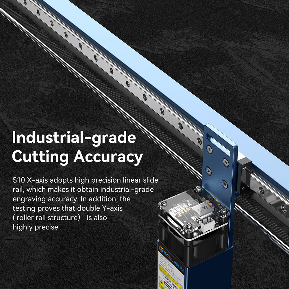 Sculpfun S10 Laser Engraver Full-Metal CNC Laser Engraving Machine 10W High Precision Engraving Area 410x400mm