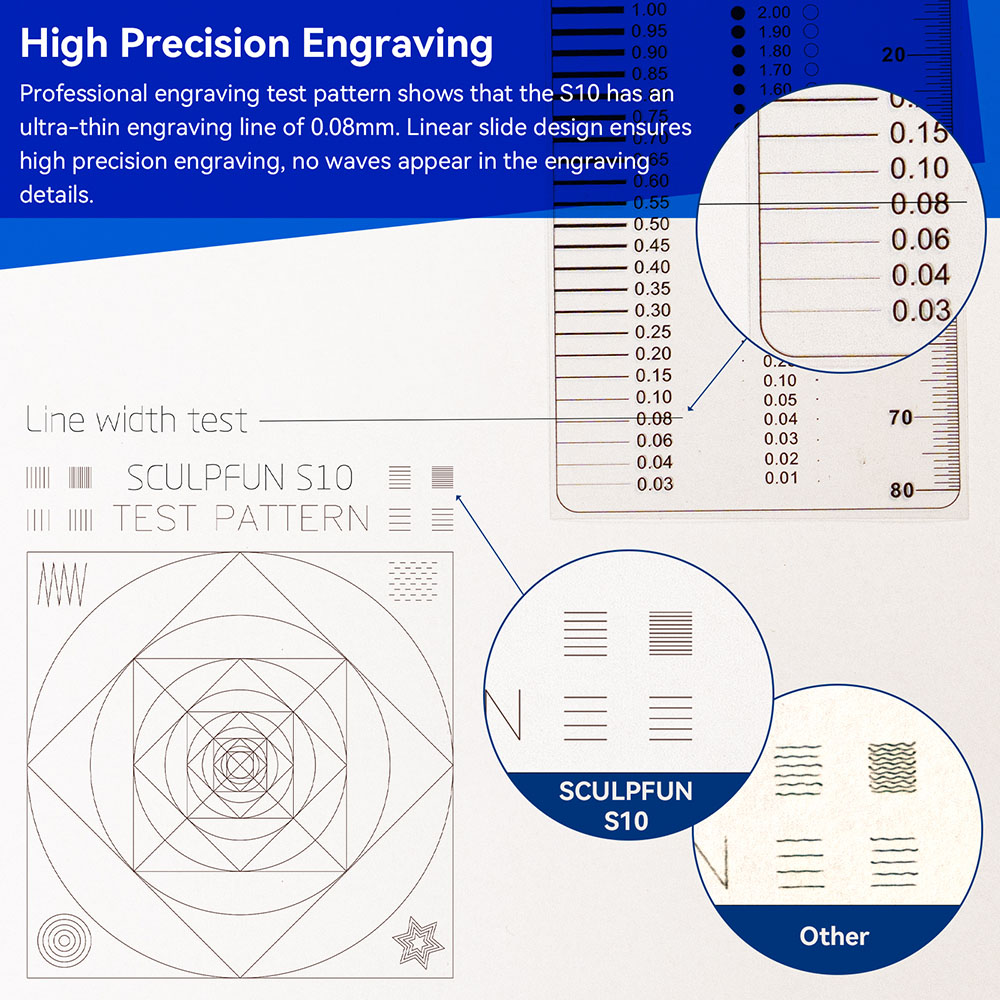 Sculpfun S10 Laser Engraver Full-Metal CNC Laser Engraving Machine 10W High Precision Engraving Area 410x400mm