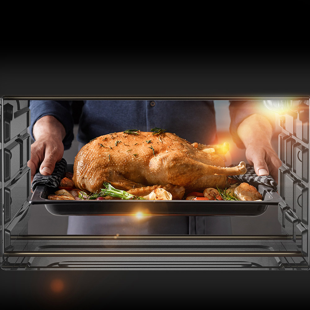 WEESTA 7-in-1 Air Fryer Toaster Oven Combo, 24QT Large Air Fryer 3.0 Double Mode System Technology - Silver