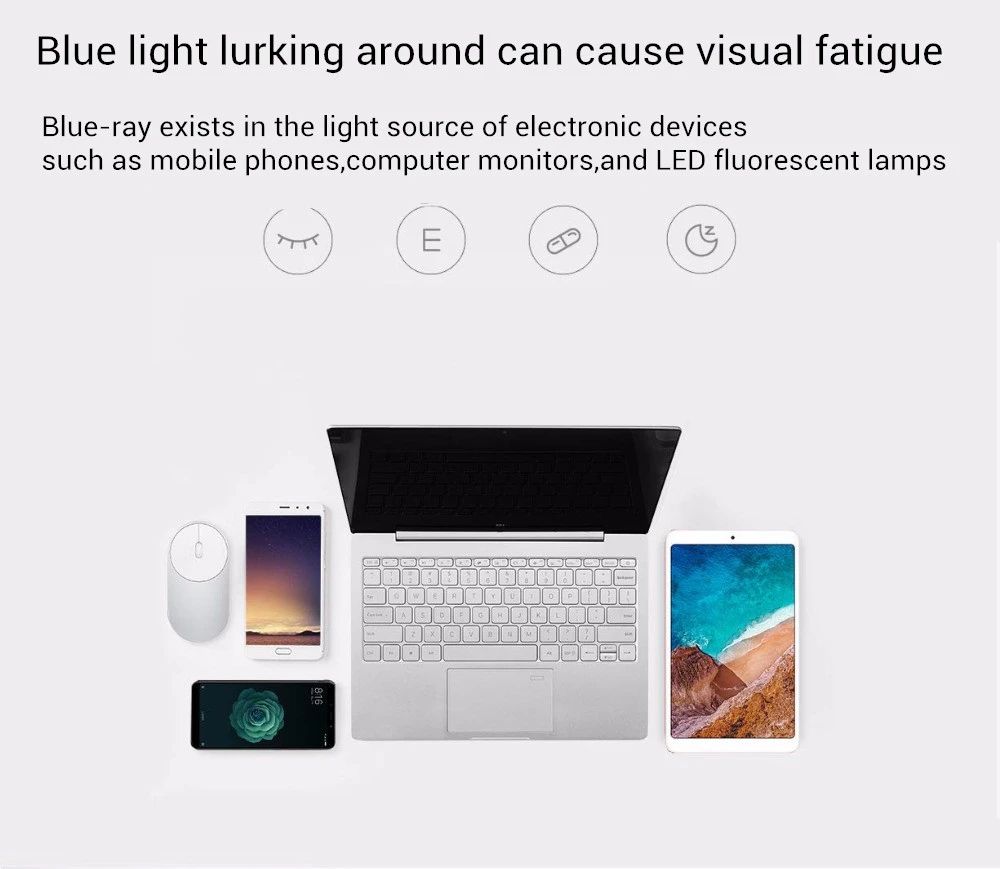 Xiaomi Mijia Anti-Blue Goggles Pro 50% Blocking Rate UV Fatigue Proof Eye Protector Computer Glasses - Dark Blue