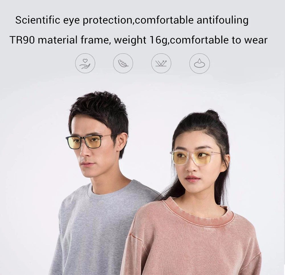 Xiaomi Mijia Anti-Blue Goggles Pro 50% Blocking Rate UV Fatigue Proof Eye Protector Computer Glasses - Dark Blue