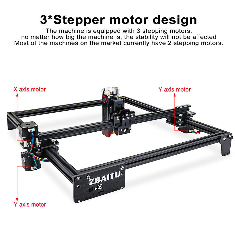 ZBAITU M37 FF80 10W CNC Laser Engraving Cutting Machine With 32-Bit Motherboard, WIFI Offline Control, Portrait Carving