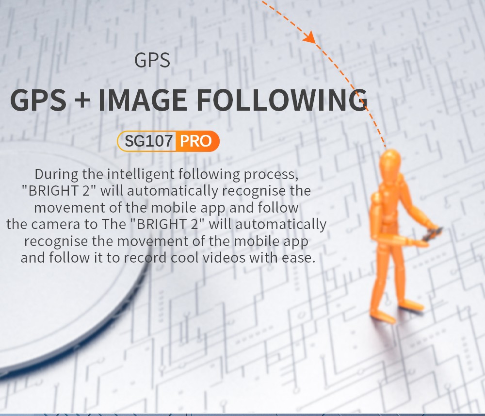 ZLL SG107 Pro RC Drone GPS 4K Profesional 5G WiFi FPV Quadcopter Foldable 1.2KM Distance 120M Height - One Battery