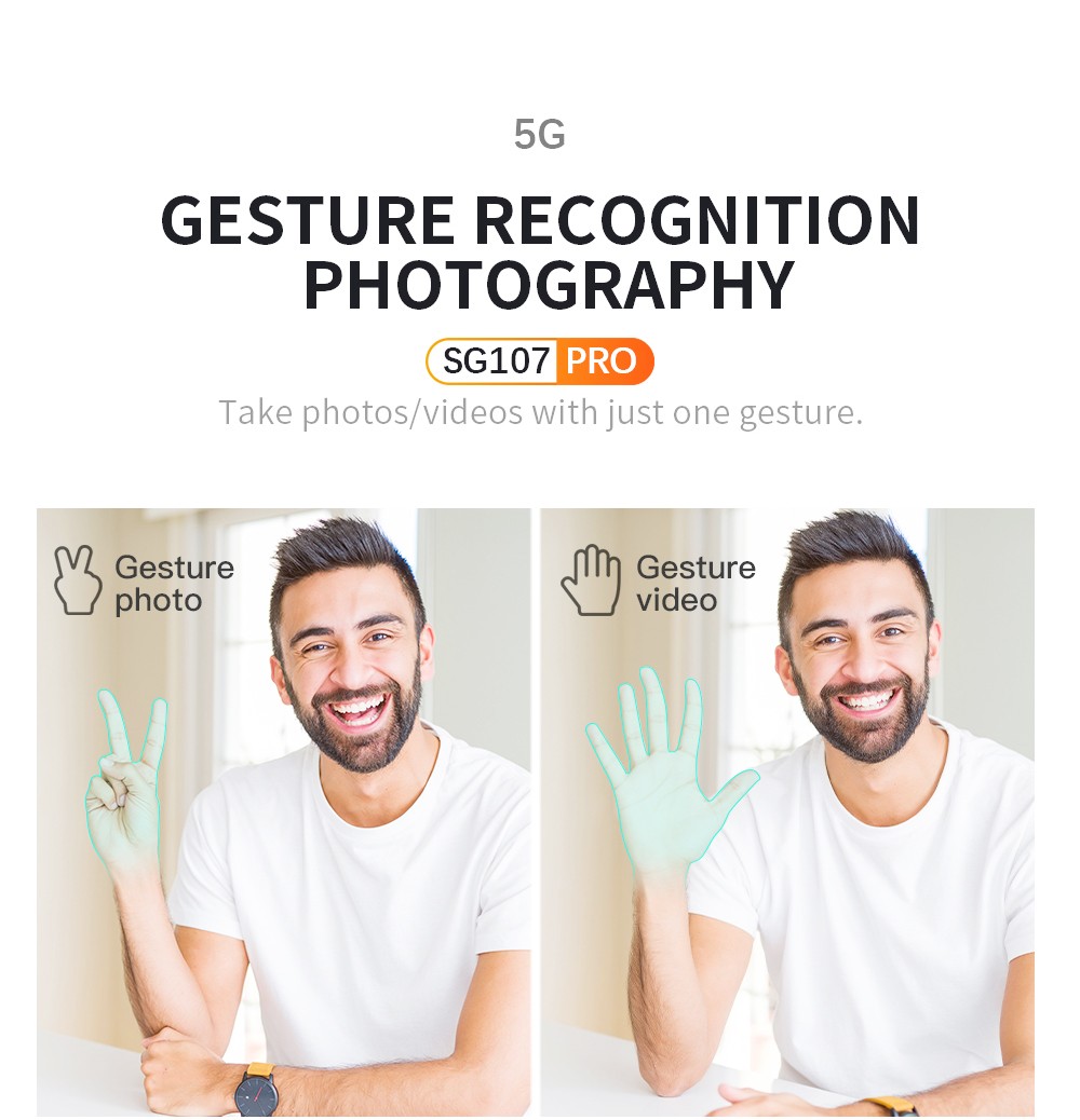 ZLL SG107 Pro RC Drone GPS 4K Profesional 5G WiFi FPV Quadcopter Foldable 1.2KM Distance 120M Height - One Battery