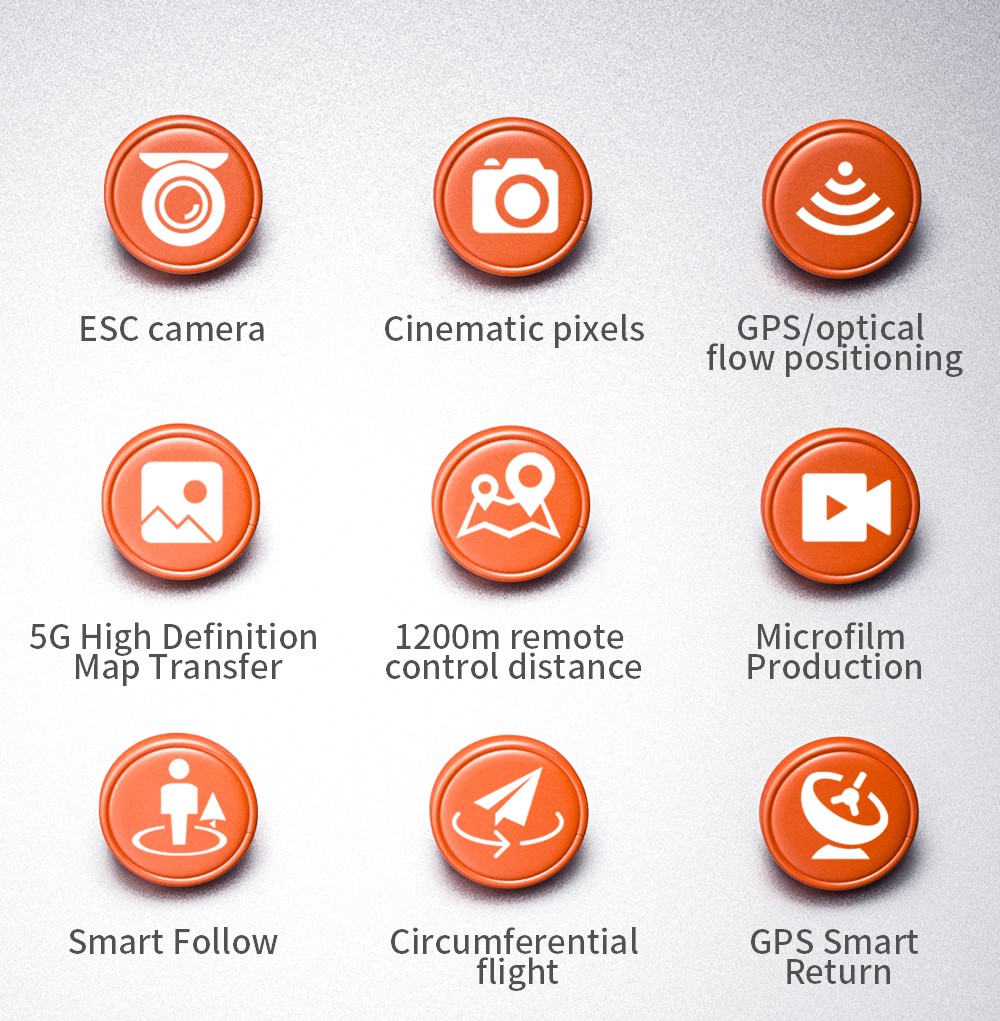 ZLL SG107 Pro RC Drone GPS 4K Profesional 5G WiFi FPV Quadcopter Foldable 1.2KM Distance 120M Height - One Battery