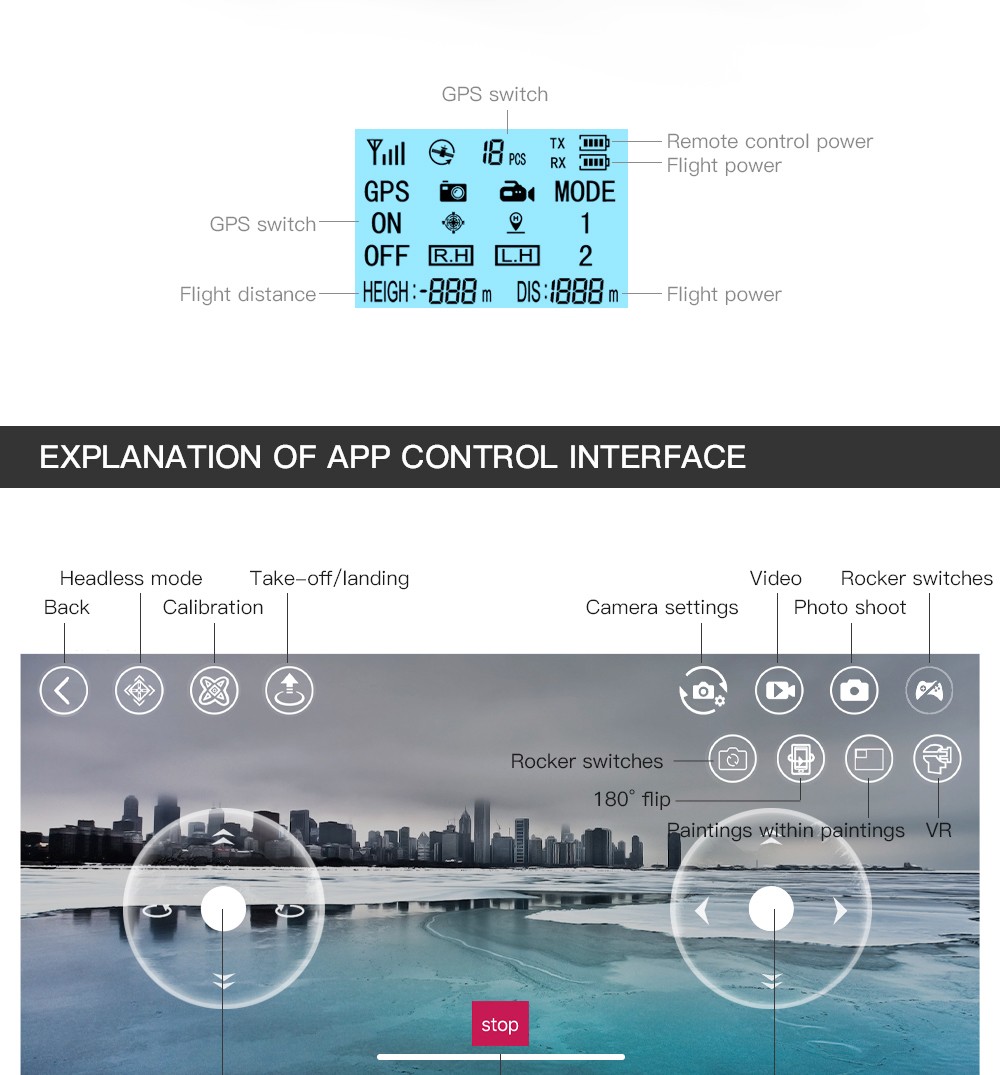 ZLL SG107 Pro RC Drone GPS 4K Profesional 5G WiFi FPV Quadcopter Foldable 1.2KM Distance 120M Height - One Battery