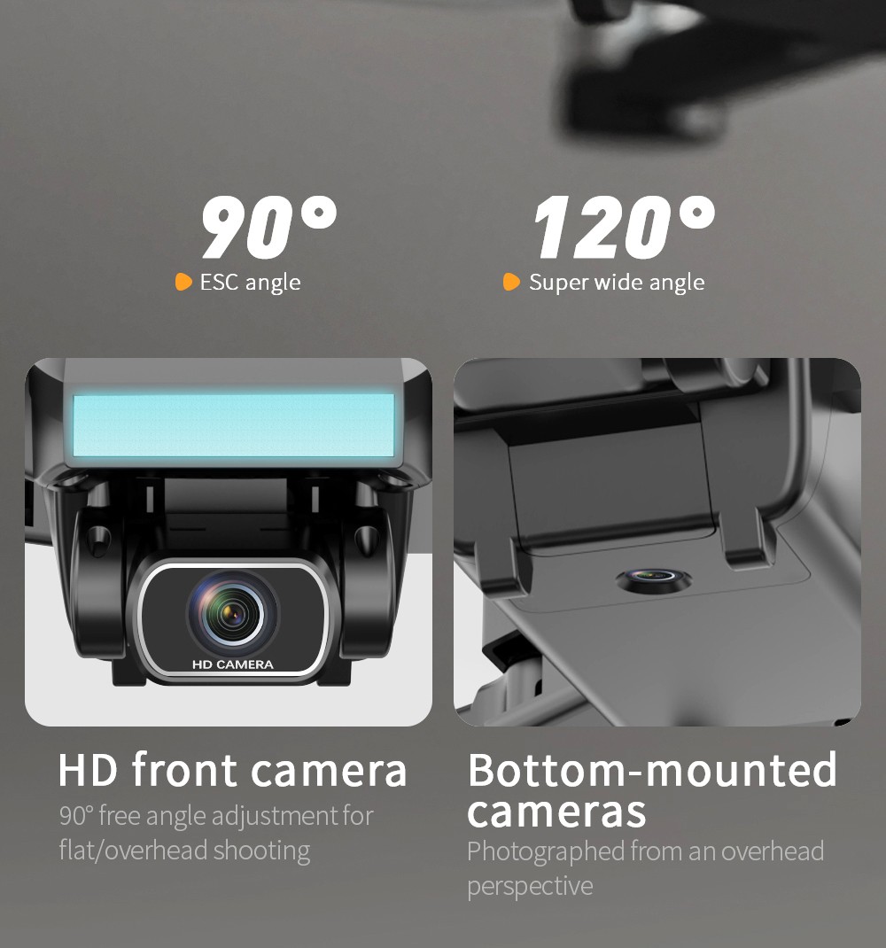 ZLL SG107 Pro RC Drone GPS 4K Profesional 5G WiFi FPV Quadcopter Foldable 1.2KM Distance 120M Height - One Battery