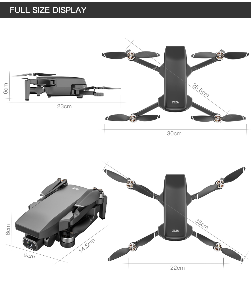 ZLL SG107 Pro RC Drone GPS 4K Profesional 5G WiFi FPV Quadcopter Foldable 1.2KM Distance 120M Height - Three Batteries