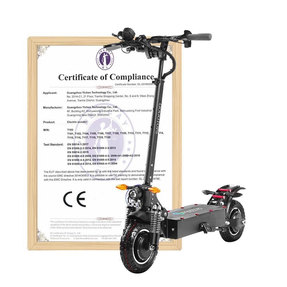 Gogotops GS4 Off Road Electric Scooter 2000W 38.4Ah Battery 80km Range 65km/h Max Speed 150kg Load
