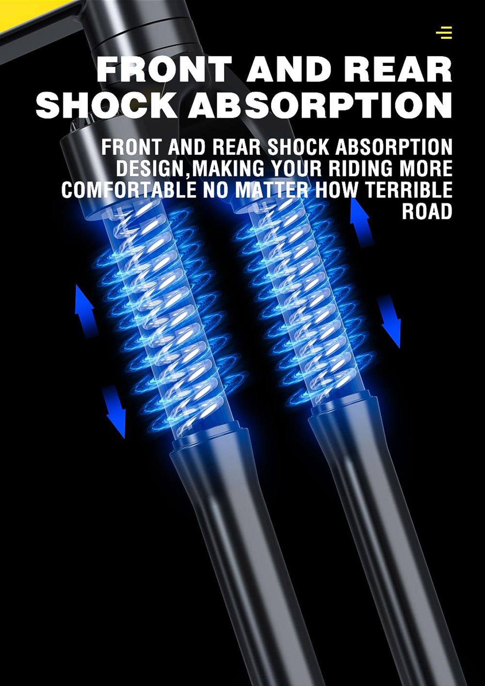 JANOBIKE H20 Electric Bicycle 48V 1000W Motor 9.6Ah Battery 20*4 Inch Tire Snow, Mountain, City Bike - Black