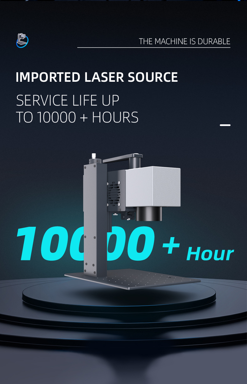 DAJA M2 2W Handheld Laser Engraving Machine, Optical Fiber Marking, 0.001mm Accuracy, 70*70mm