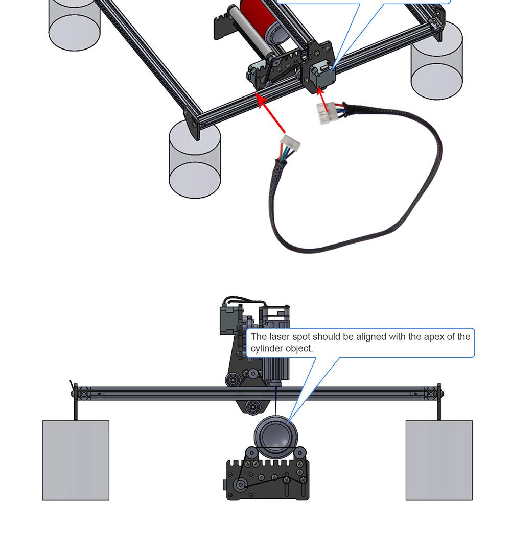 ORTUR Laser Engraving Y-axis Rotary Roller Ortur-YRR Laser Master Part to Engrave on Cans, Eggs, Cylinders